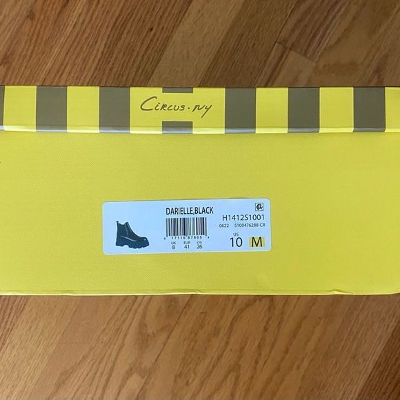 Circus by Sam Edelman Ankle Boots Women’s 10M Black DARIELLE Shoes Lug Sole NIB - Picture 2 of 8